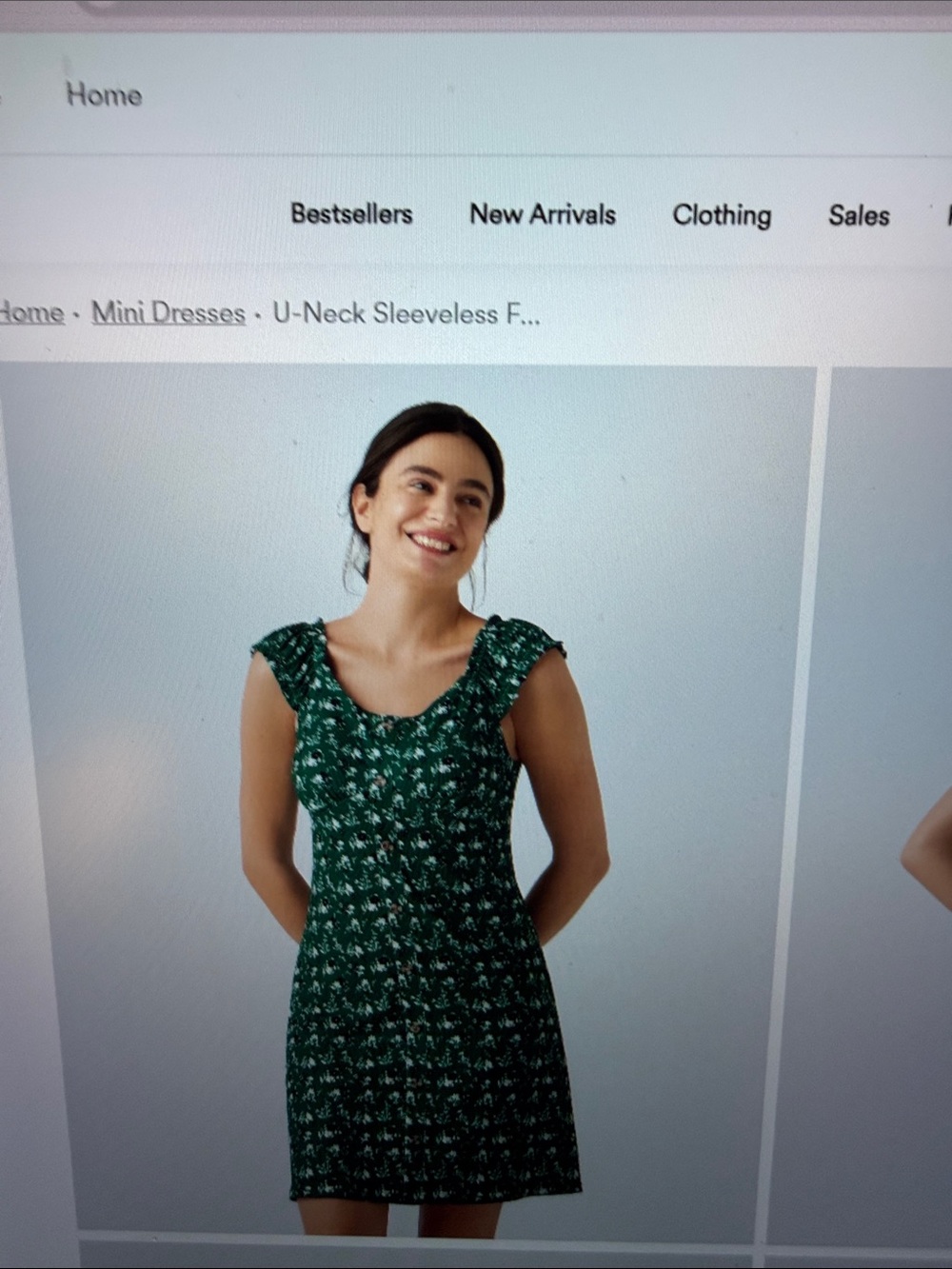 Halara sleeveless frill dress nwt